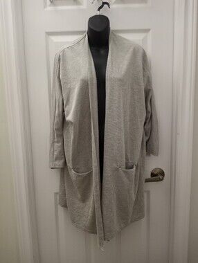 DONNI. OSFA Ribbed Pinstripe Cardigan